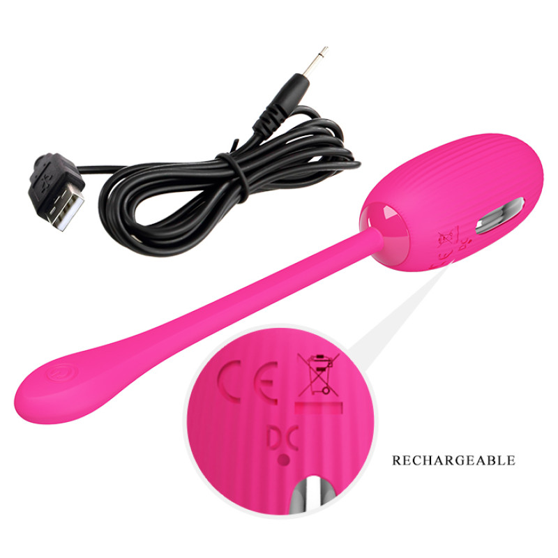 Віброяйце Pretty Love Doreen Electric Shock Egg Fuchsia (App)