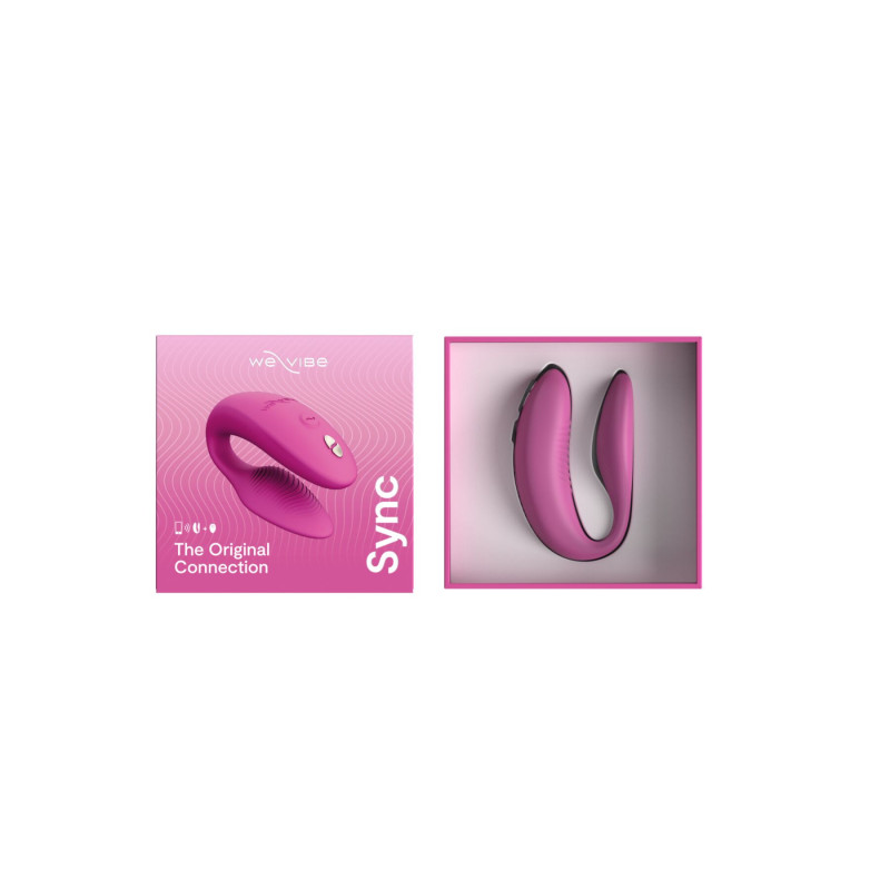 Смарт-вібратор для пар We-Vibe Sync 2 Rose, 10 віброрежимів, пульт ДК