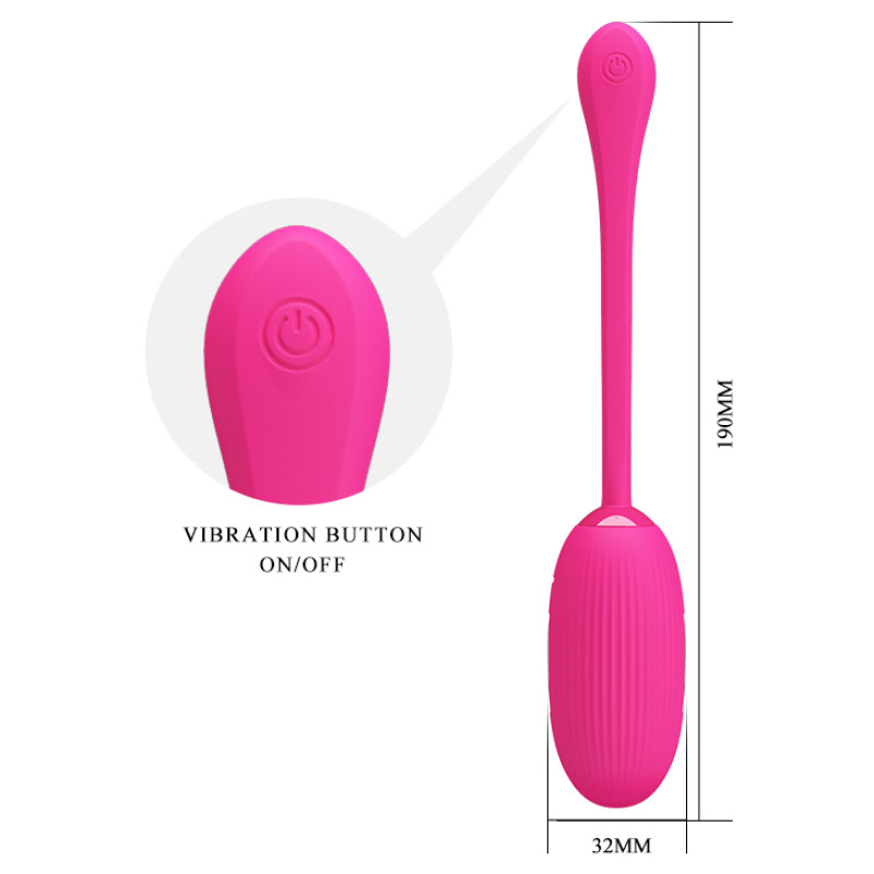 Віброяйце Pretty Love Doreen Electric Shock Egg Fuchsia (App)