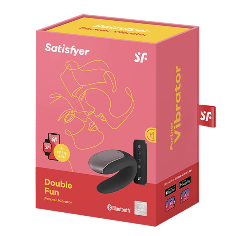 Смарт-вибратор для пар Satisfyer Double Fun Черный