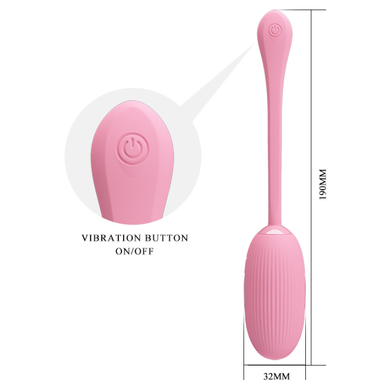 Віброяйце Pretty Love Doreen Electric Shock Egg Pink (App)