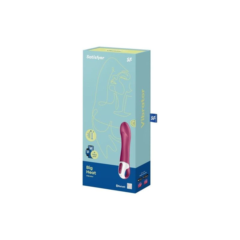 Смарт вібратор точки G Satisfyer Big Heat з функцією підігріву