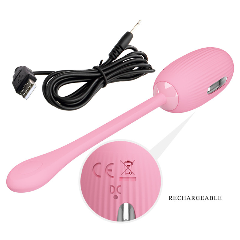 Віброяйце Pretty Love Doreen Electric Shock Egg Pink (App)