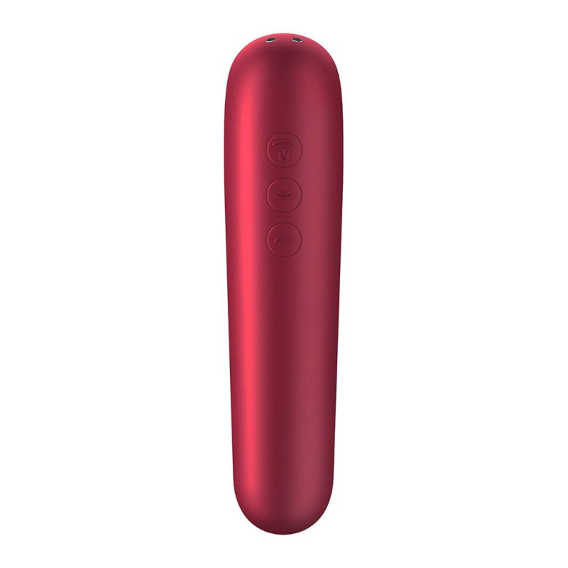 Смарт вібратор та вакуумний стимулятор 2-в-1 Satisfyer Dual Love Рожевий