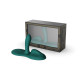 Sit-on-top смарт-вібратор Zalo – Flora Smart Vibrating Pad Turquoise Green, 9 моторів