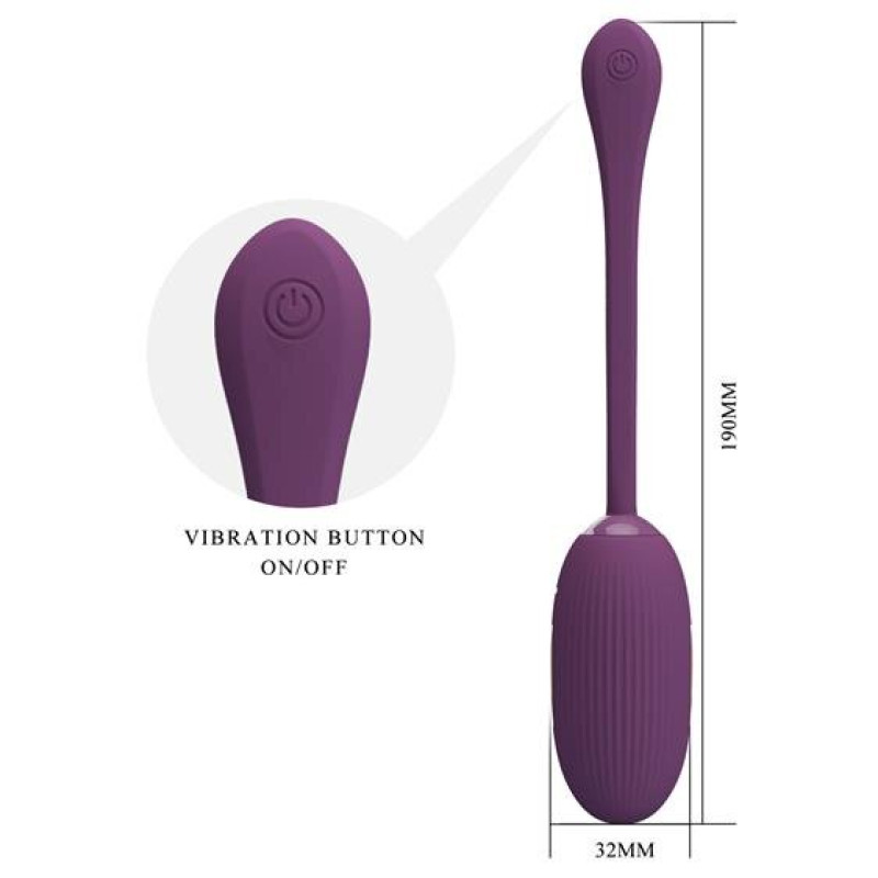 Віброяйце Pretty Love Doreen Electric Shock Egg Plum (App)