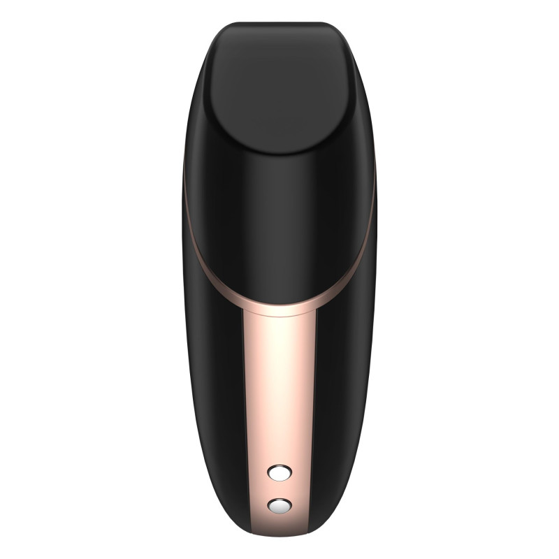 Вакуумний кліторальний стимулятор Satisfyer Love Triangle Чорний з керуванням через інтернет