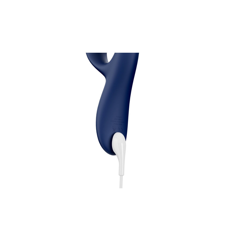 Смарт вибратор-кролик We-Vibe Nova Midnight Blue, эргономичный, регулируемый угол наклона ствола