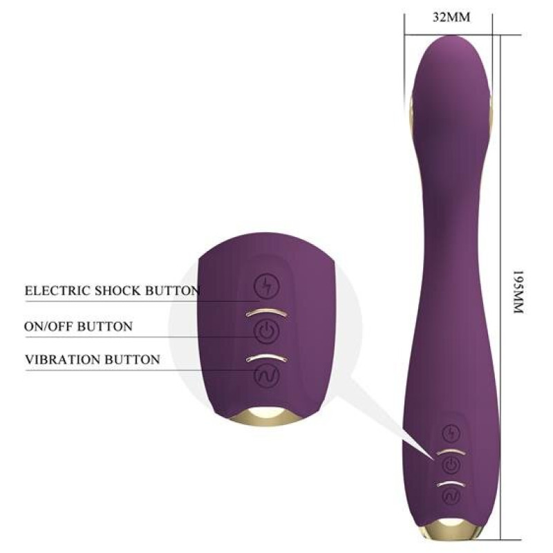 Вібратор Pretty Love Hector Vibrator Plum (App)