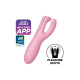 Кліторальний смарт вібратор Satisfyer Threesome 4 Pink з трьома пальчиками