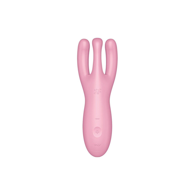 Кліторальний смарт вібратор Satisfyer Threesome 4 Pink з трьома пальчиками