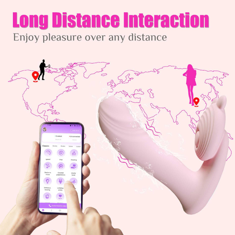 Вібратор B - Series Fox Silicone vibrator, 6 frequenciesFinger function, Heating + APP
