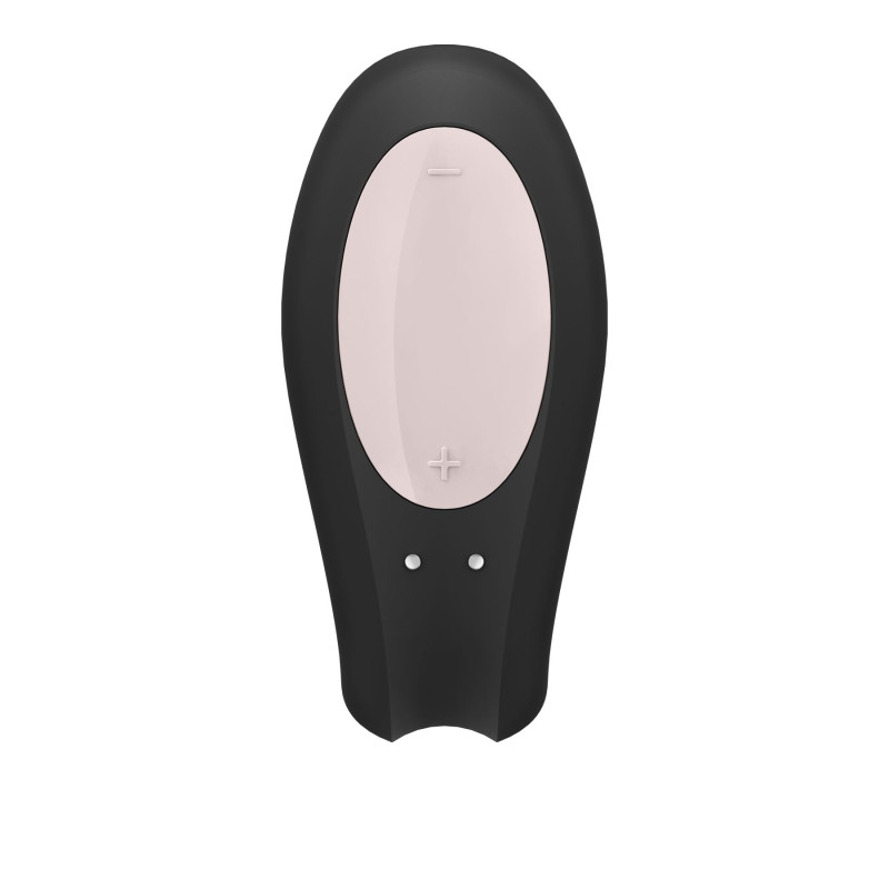 Смарт-вибратор для пар Satisfyer Double Joy Черный с широким клиторальным стимулятором
