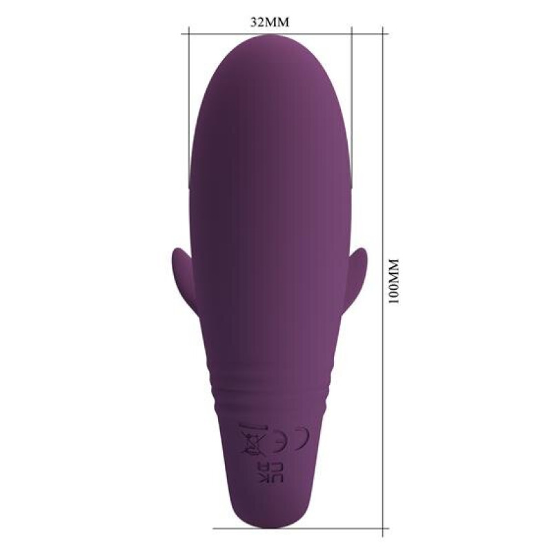 Вібратор Pretty Love Jayleen Stimulator Plum (App)