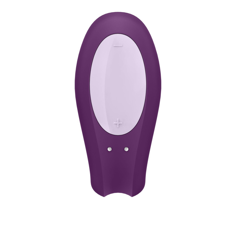 Смарт-вибратор для пар Satisfyer Double Joy Фиолетовый с широким клиторальным стимулятором