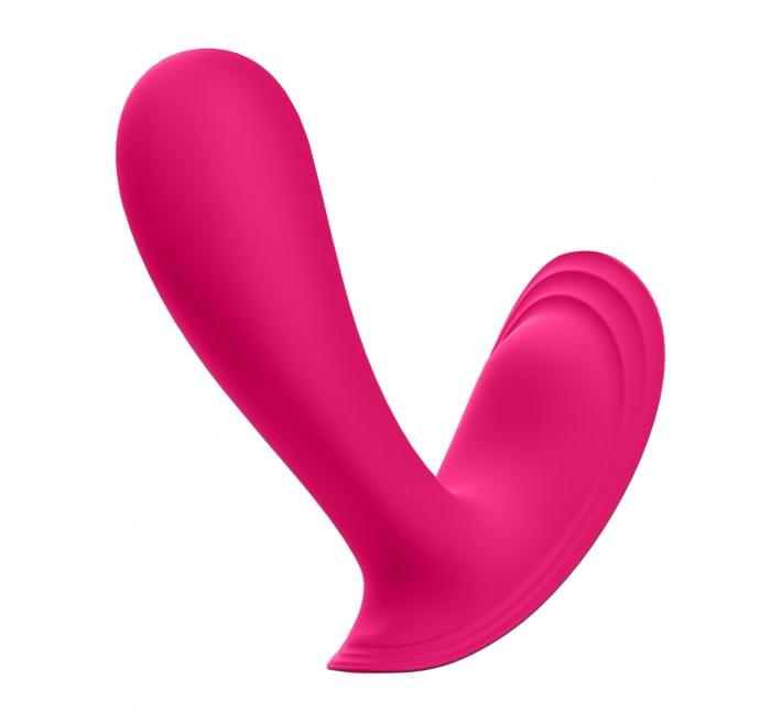 Смарт-вібратор у трусики Satisfyer Top Secret Pink вагінально-кліторальний, 2 мотори