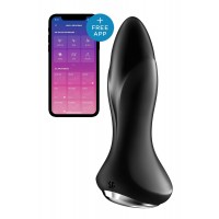 Анальна смарт-вібропробка із перлинним масажем Satisfyer Rotator Plug 1+ Black