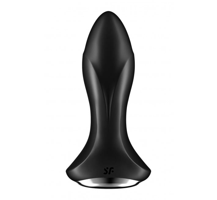 Анальная смарт-вибропробка с жемчужным массажем Satisfyer Rotator Plug 1+ Black