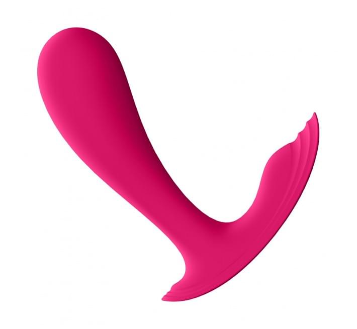 Смарт-вібратор у трусики Satisfyer Top Secret Pink вагінально-кліторальний, 2 мотори