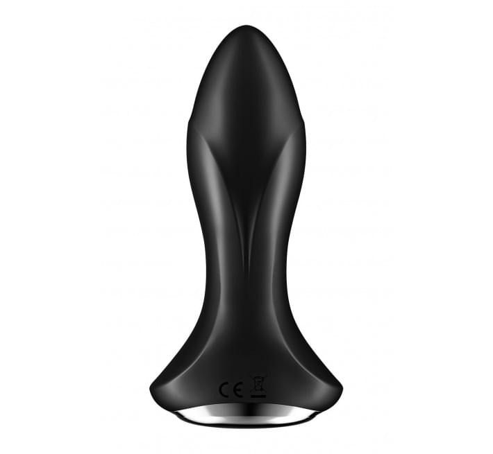 Анальная смарт-вибропробка с жемчужным массажем Satisfyer Rotator Plug 1+ Black