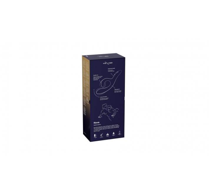 Смарт вибратор-кролик We-Vibe Nova Midnight Blue, эргономичный, регулируемый угол наклона ствола