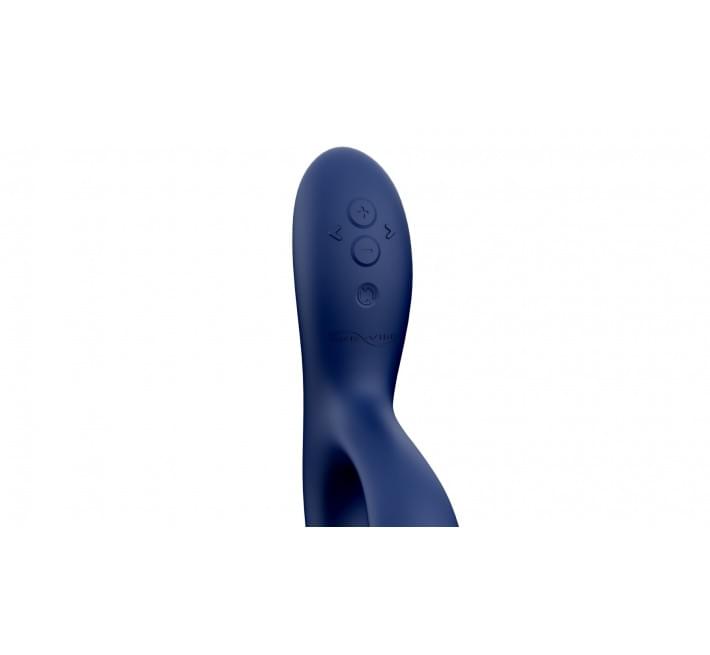 Смарт вибратор-кролик We-Vibe Nova Midnight Blue, эргономичный, регулируемый угол наклона ствола