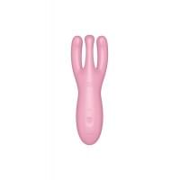 Кліторальний смарт вібратор Satisfyer Threesome 4 Pink з трьома пальчиками