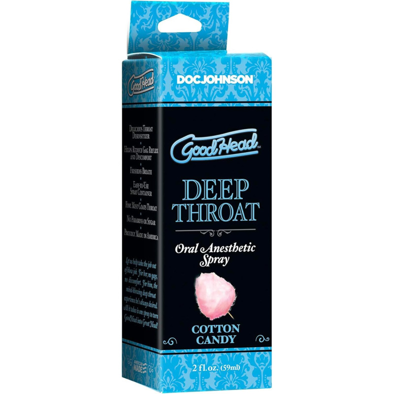 Спрей для минета Doc Johnson GoodHead DeepThroat Spray - Cotton Candy 59 мл для глубокого минета