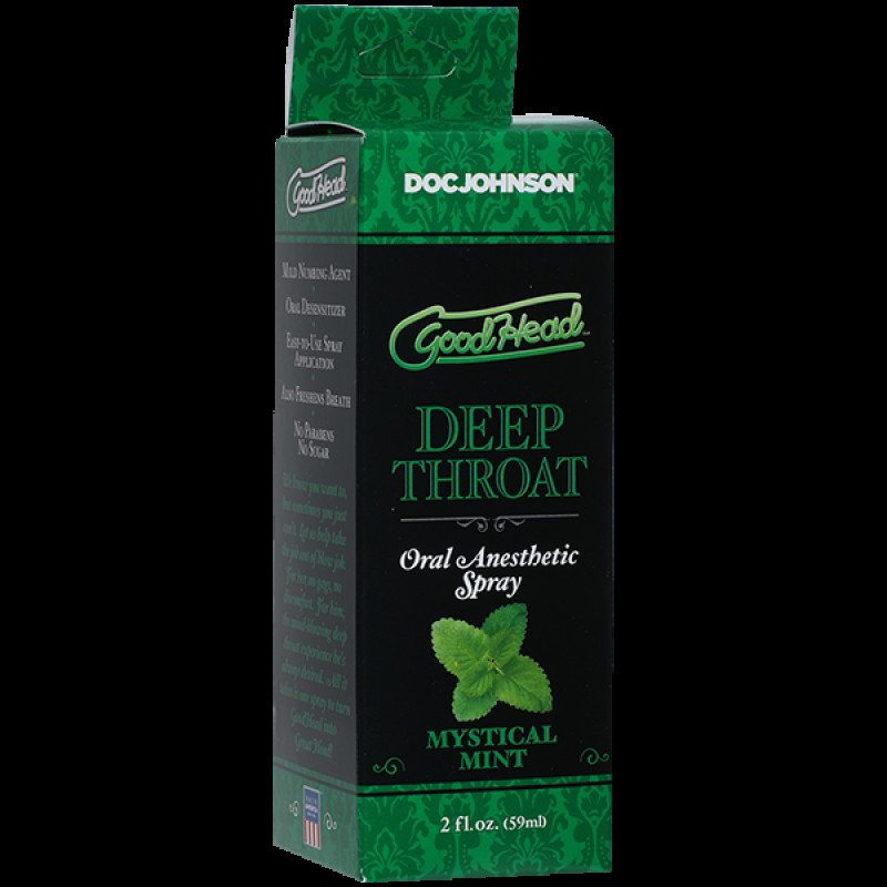 Спрей для минета Doc Johnson GoodHead DeepThroat Spray - Mystical Mint 59 мл для глубокого минета