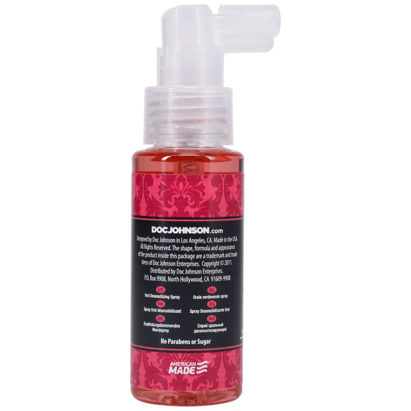 Спрей для минета Doc Johnson GoodHead DeepThroat Spray - Sweet Strawberry 59 мл для глубокого минета
