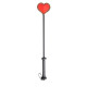 Стек DS Fetish Crop heart red/black 52.5 см