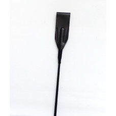 Стек с серебристой вставкой на ручке DS Fetish Crop black L, 55 см