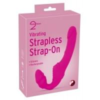 Женский страпон You2Toys Vibrating Strapless Strap-On Pink