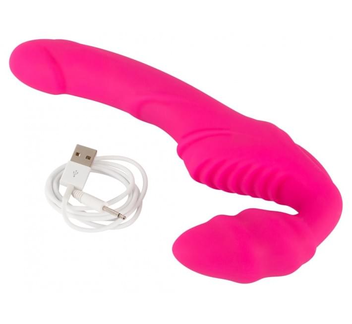 Женский страпон You2Toys Vibrating Strapless Strap-On Pink