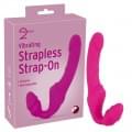 Жіночий страпон You2Toys Vibrating Strapless Strap-On Pink