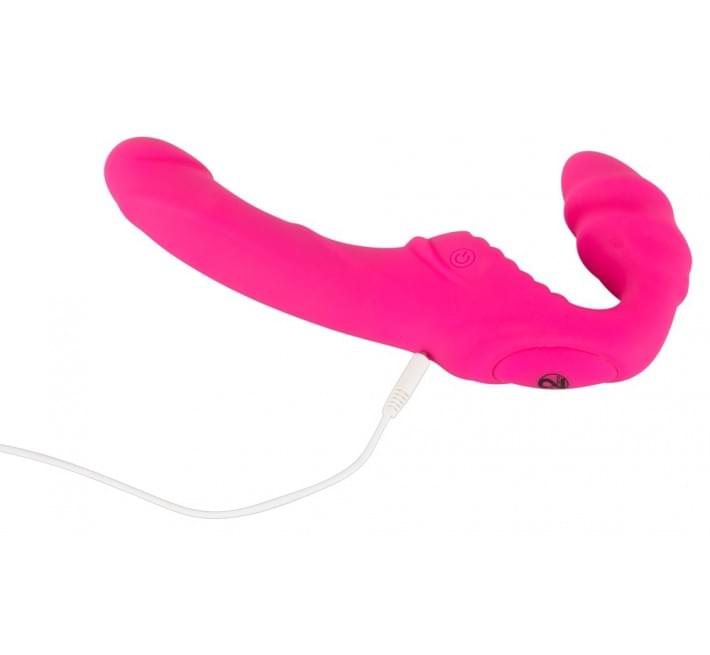 Жіночий страпон You2Toys Vibrating Strapless Strap-On Pink