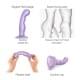 Насадка для страпона Strap-On-Me Dildo Plug P&G Lilas Metallic XL