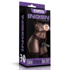 Страпон LoveToy Ingen Easy Strap-On Set 7 Black