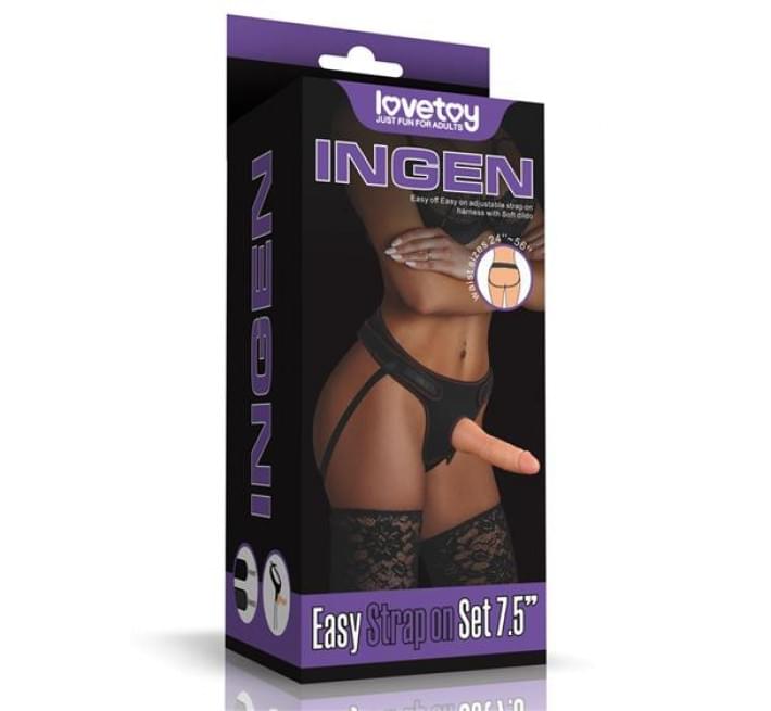 Страпон LoveToy Ingen Easy Strap-On Set 7.5 Flesh