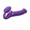 Безремневий страпон з вібрацією Strap-On-Me Vibrating Фіолетовий XL