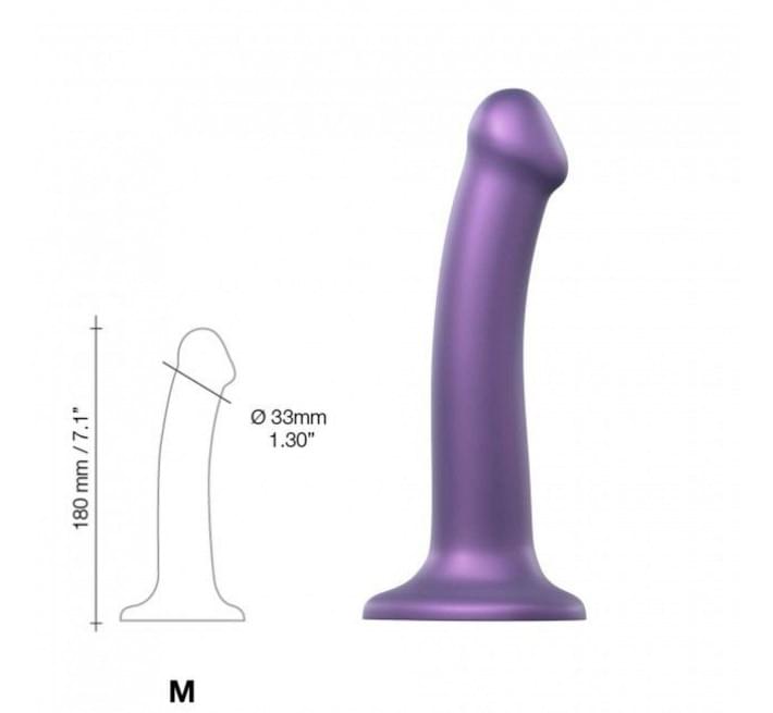 Насадка для страпона Strap-On-Me Mono Density Dildo Фиолетовая M
