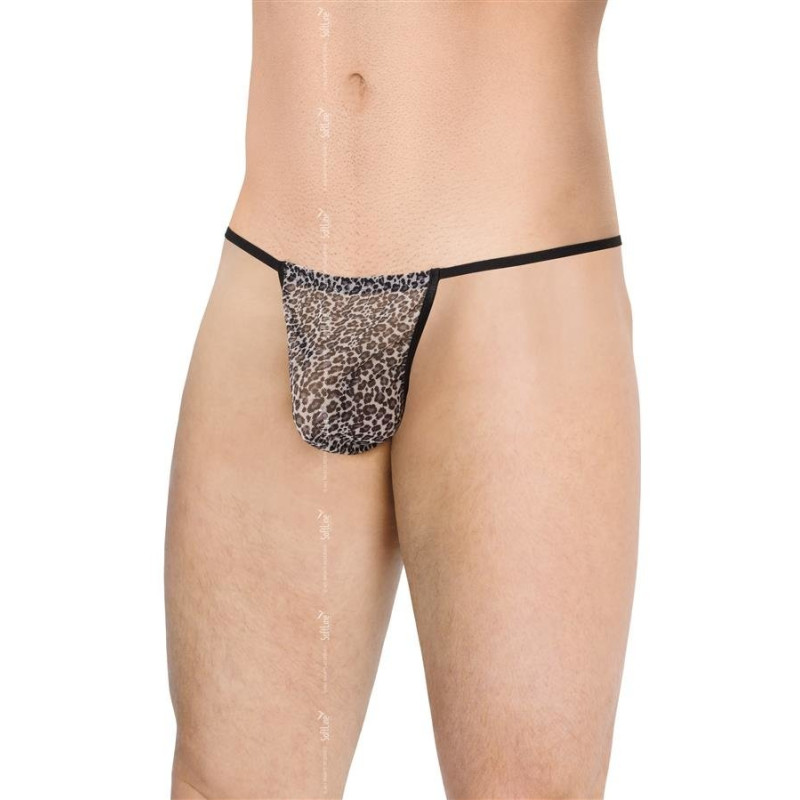 Мужские стринги SoftLine Mens Thong 4531 Серые OneSize