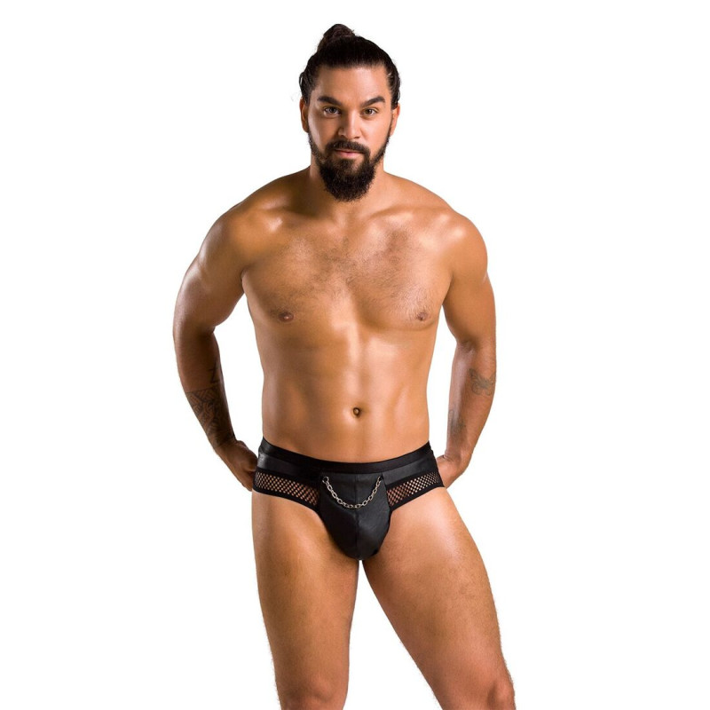 Чоловічі труси з ланцюжком Passion 030 Slip Tom Black L/XL