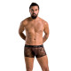 Чоловічі прозорі боксери Passion 032 Short James Black S/M