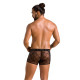 Чоловічі прозорі боксери Passion 032 Short James Black S/M