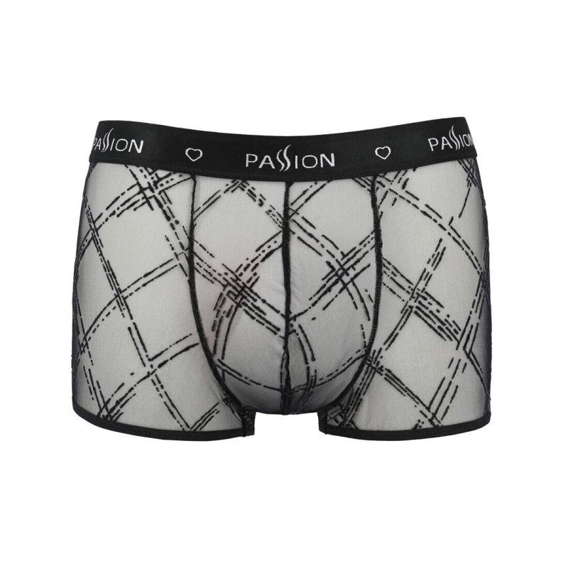Чоловічі прозорі боксери Passion 032 Short James Black S/M
