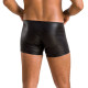 Мужские кожаные боксеры с молниями Passion 049 Short Matt Black S/M