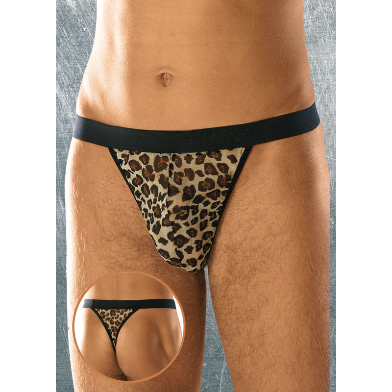 Мужские трусы SoftLine Thong 4457 Черные S/M/L