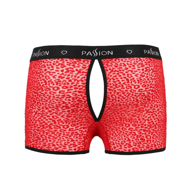 Чоловічі прозорі боксери Passion 046 Short Parker Red S/M