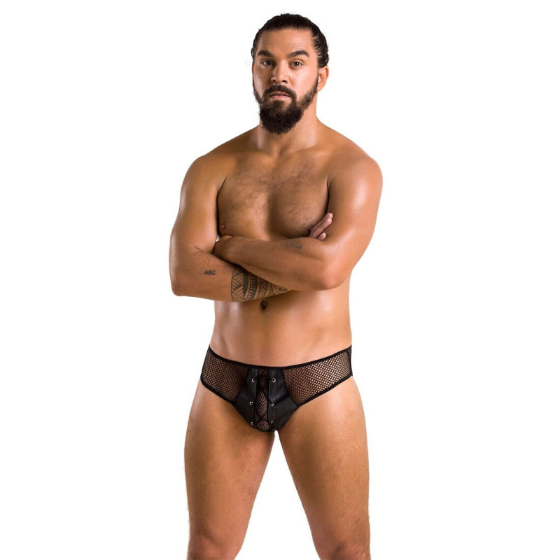 Чоловічі труси зі шнурівкою Passion 035 Slip Richard Black S/M